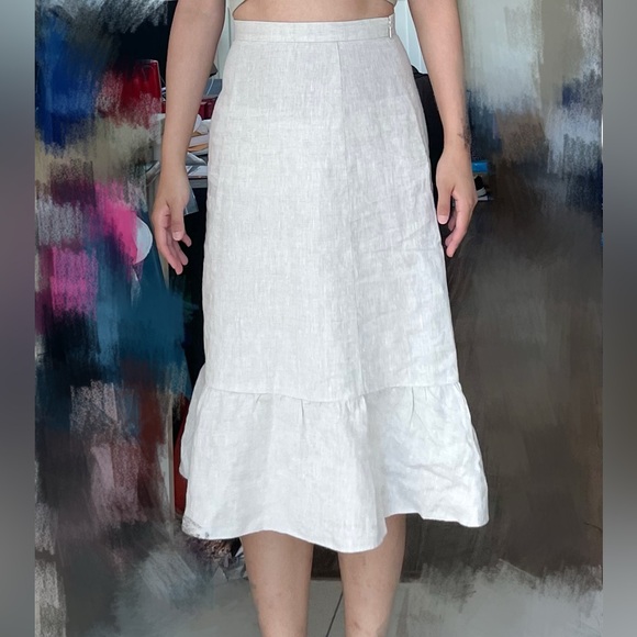 Wilfred Chariot Linen Skirt - Picture 3 of 7